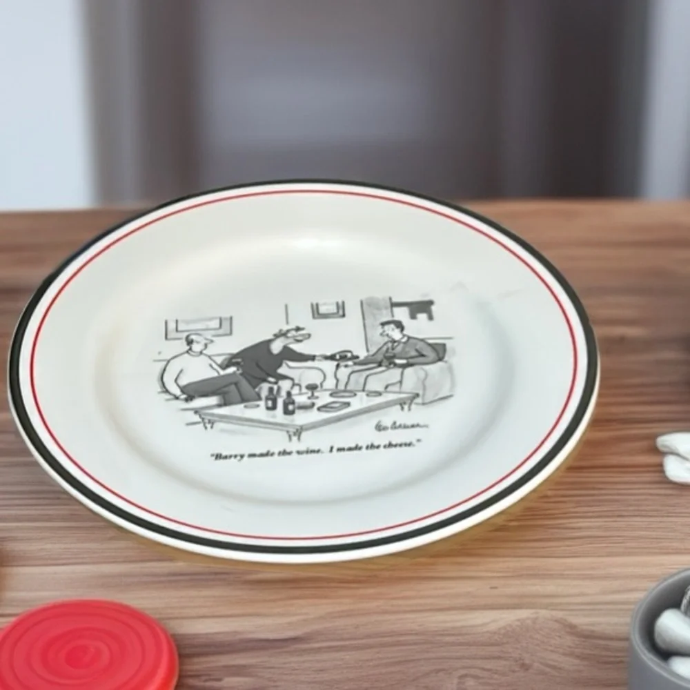 Restoration Hardware Plate New Yorker The Cartoon Bank Christopher Weyant 2003